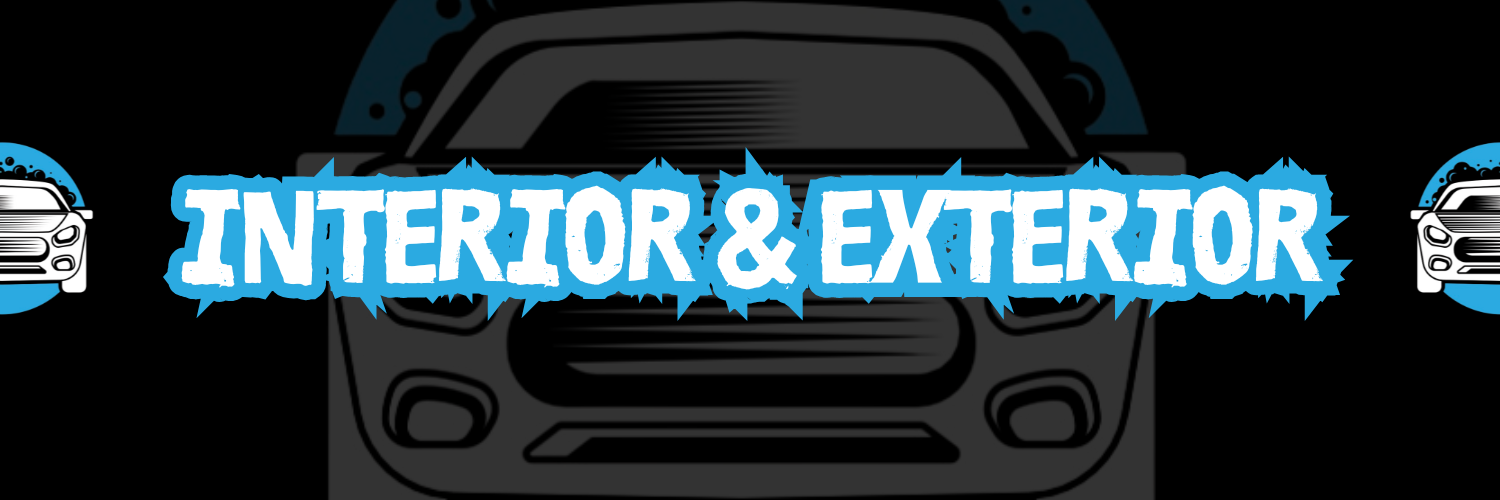 Interior & Exterior Text with XP Detailing logo in background