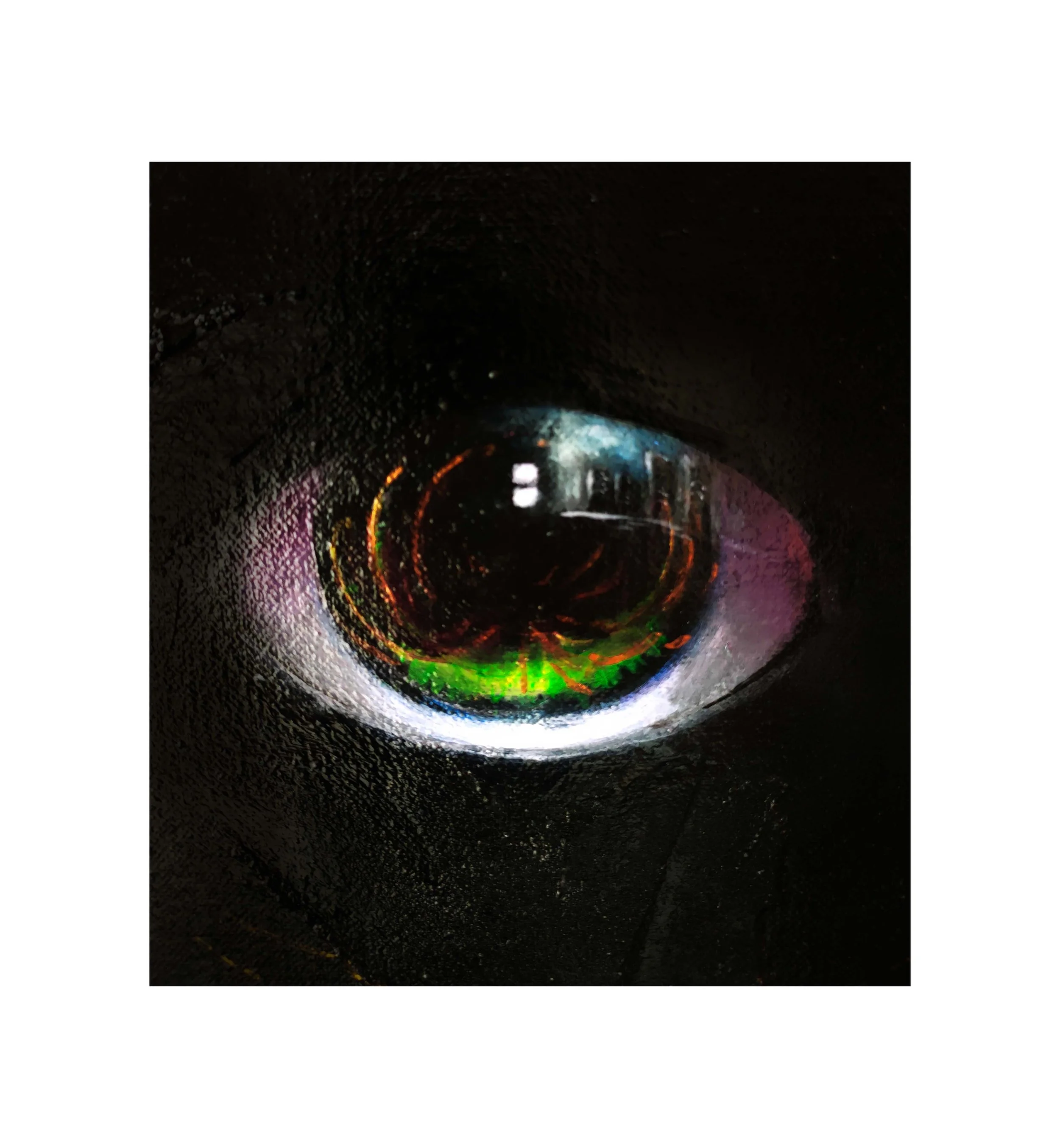 Acrylic on canvas and Wood board