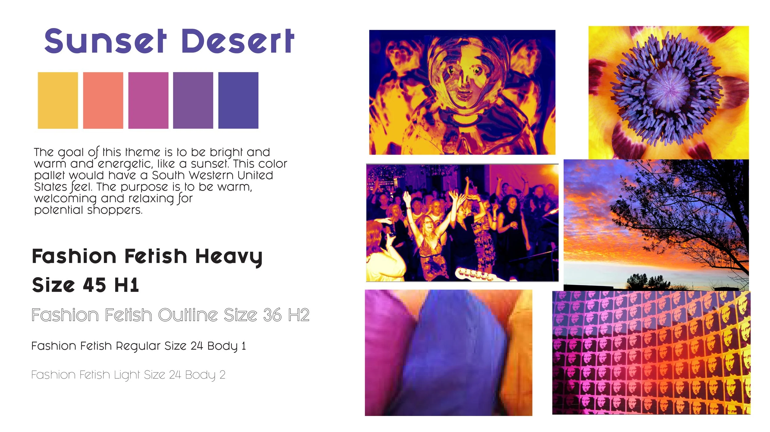 Visual Reference for the Color Pallet