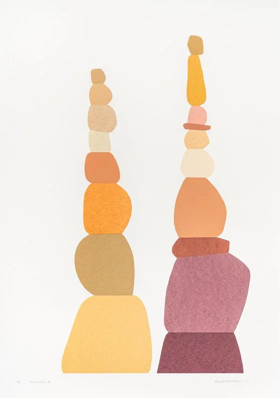   Emily Ketteringham,  Accumulated, e , 2024  Screenprint 24 × 16 9/10 × 4/5 in | 61 × 43 × 2 cm Edition of 21 