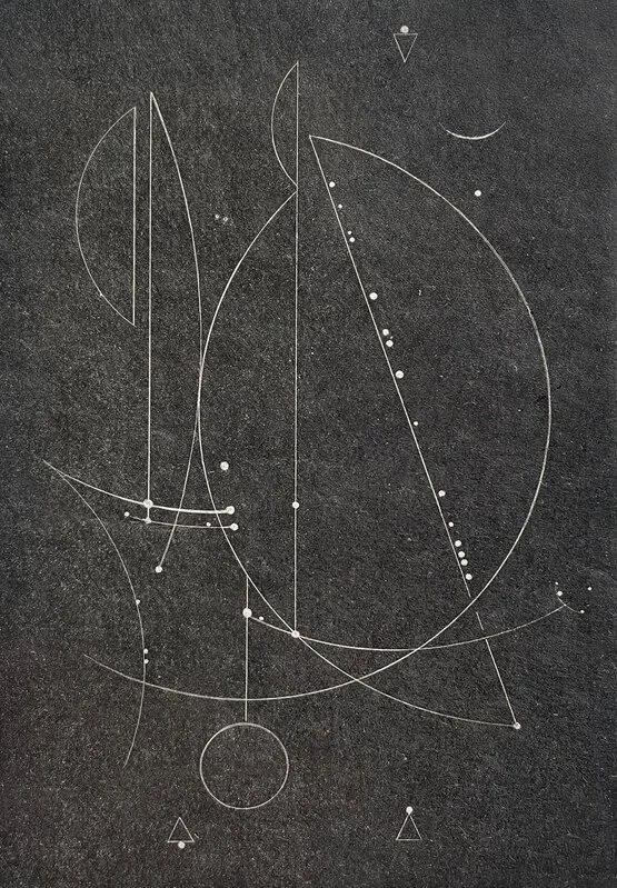   Inga Eicaite,  B_05 , 2024  Etching 9 4/5 × 9 1/10 × 4/5 in | 25 × 23 × 2 cm Edition of 20 