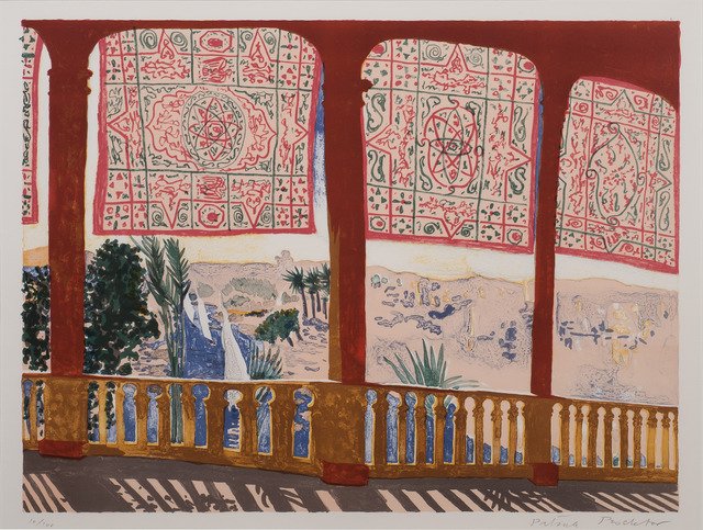   Patrick Procktor  via  The Redfern Gallery   Cataract, Aswan , 1985 Lithograph 