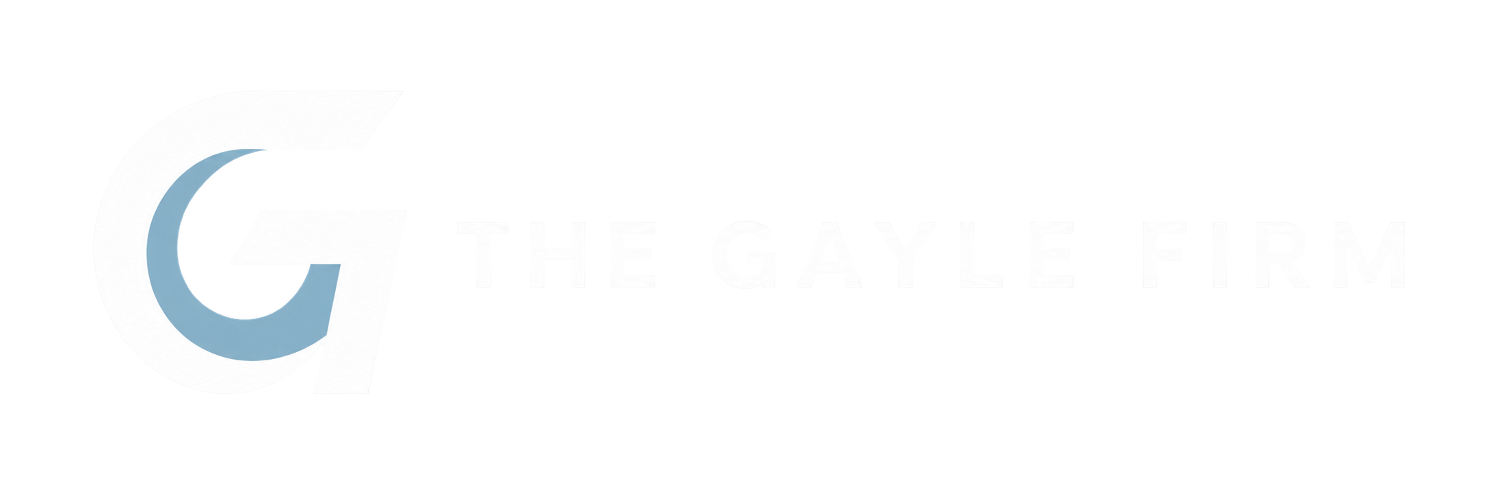 Logo for The Gay Gym with a large letter G in blue and the gym's name in grey.