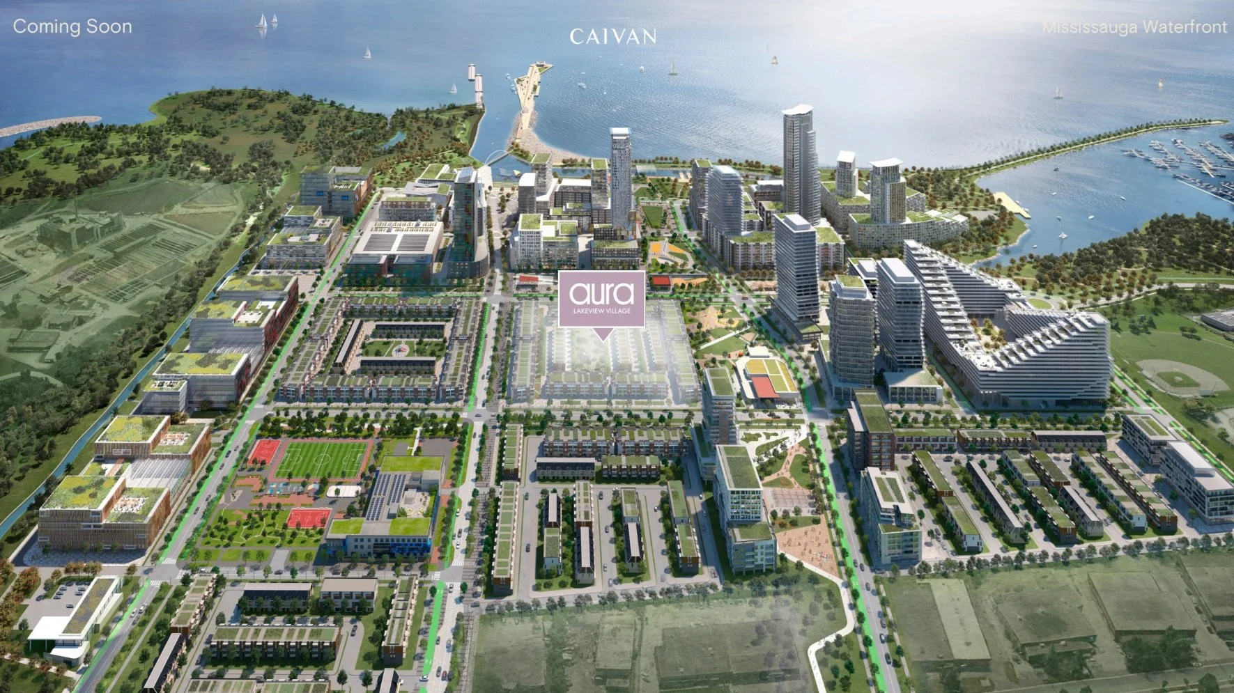 Aura Lakeview Village - South Mississauga Site Map