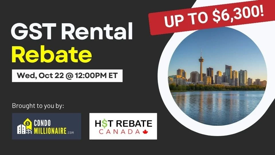 GST Rental Rebate - Wed, Oct 22 @ 12:00PM