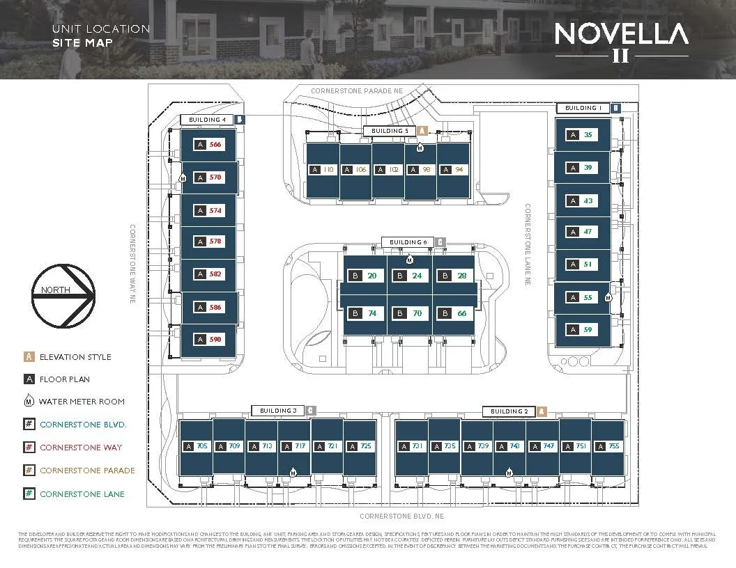 Novella II Townhomes - Site Map