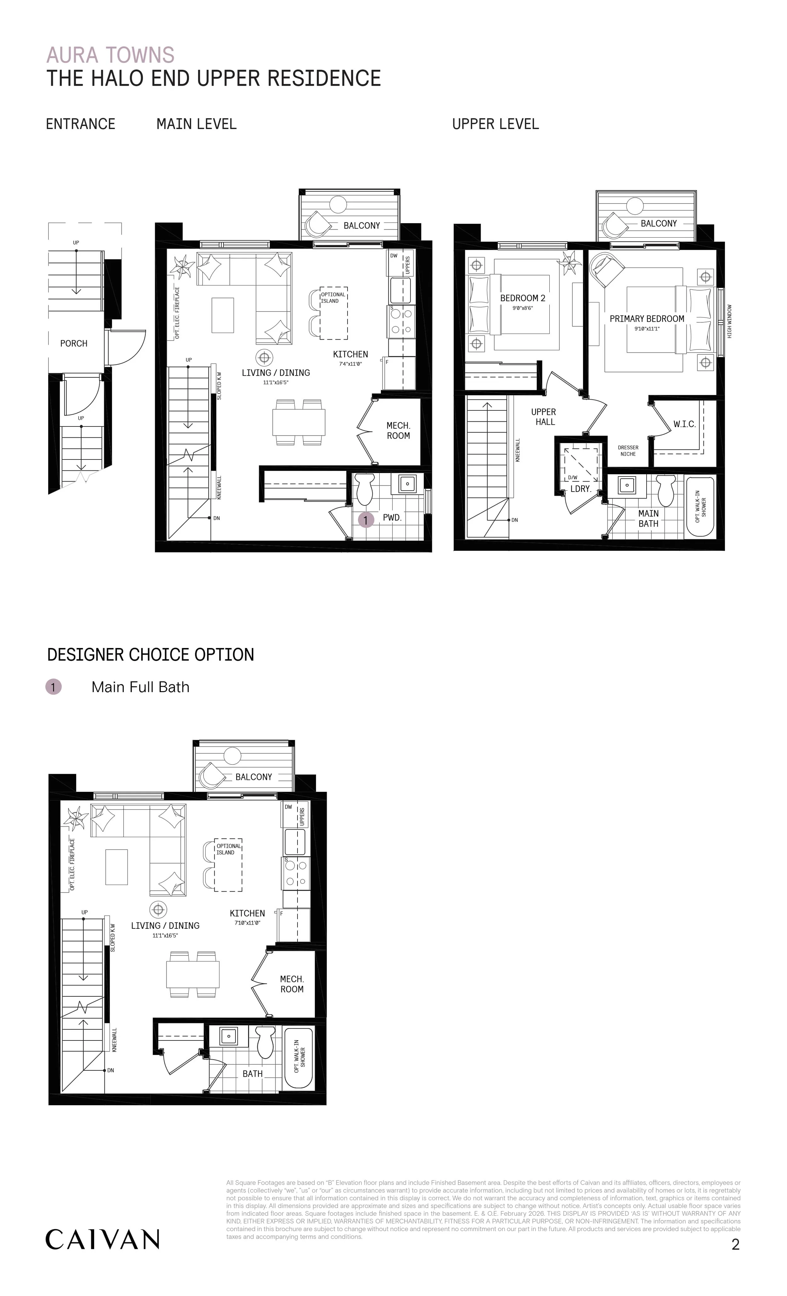 Aura Lakeview Village Upper Floor Plan