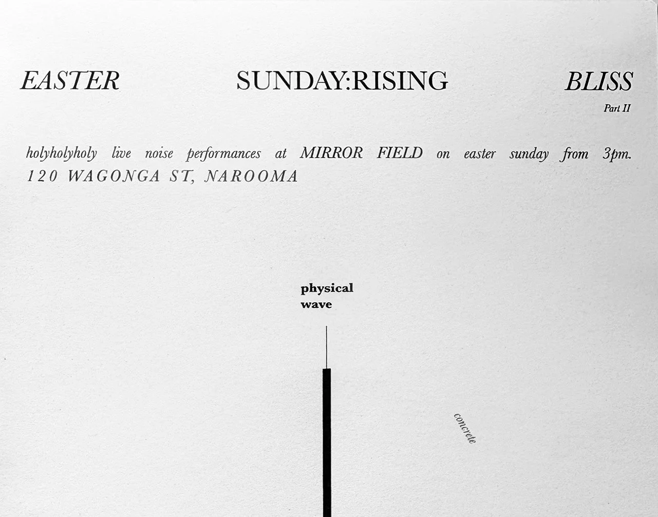 Mirror Field performance event poster