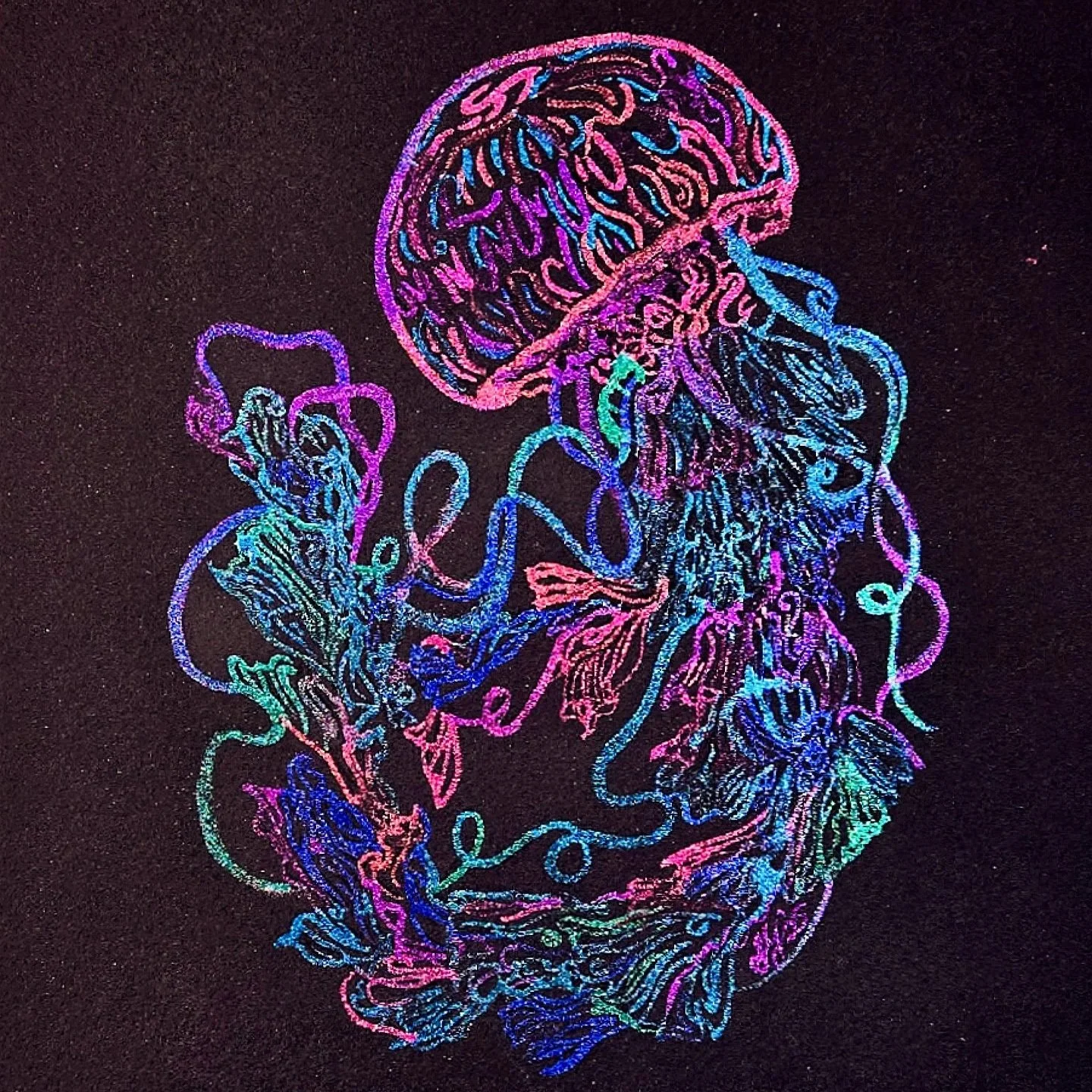 Original Watercolor Jellyfish Painting