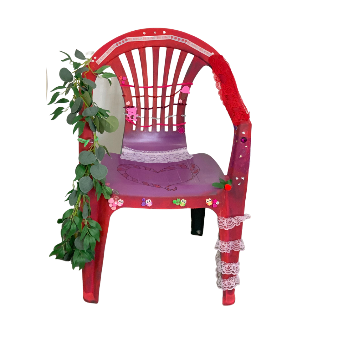 Waste Warriors Bedazzled Chair