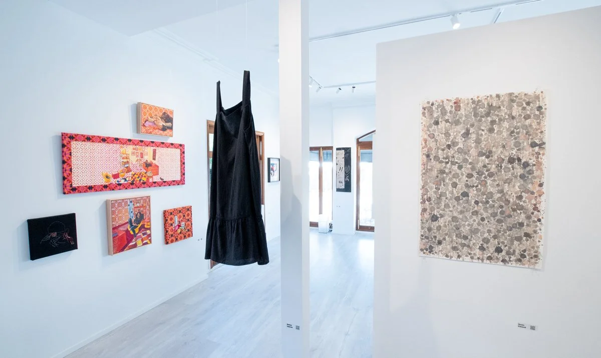  SICK AF featuring works by Lucinda Crimson; Melissa Cameron and Shayne O'Donnell at Nyisztor Studio, 2024. Photo: Brad Coleman. 