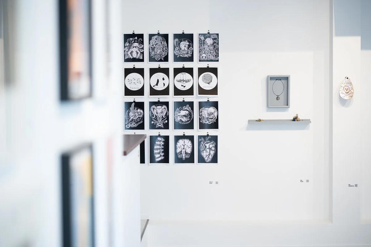  SICK AF featuring works by Nadeen Brown, Eden Lennox and Ron Bradfield Jnr at Nyisztor Studio, 2024. Photo: Brad Coleman. 