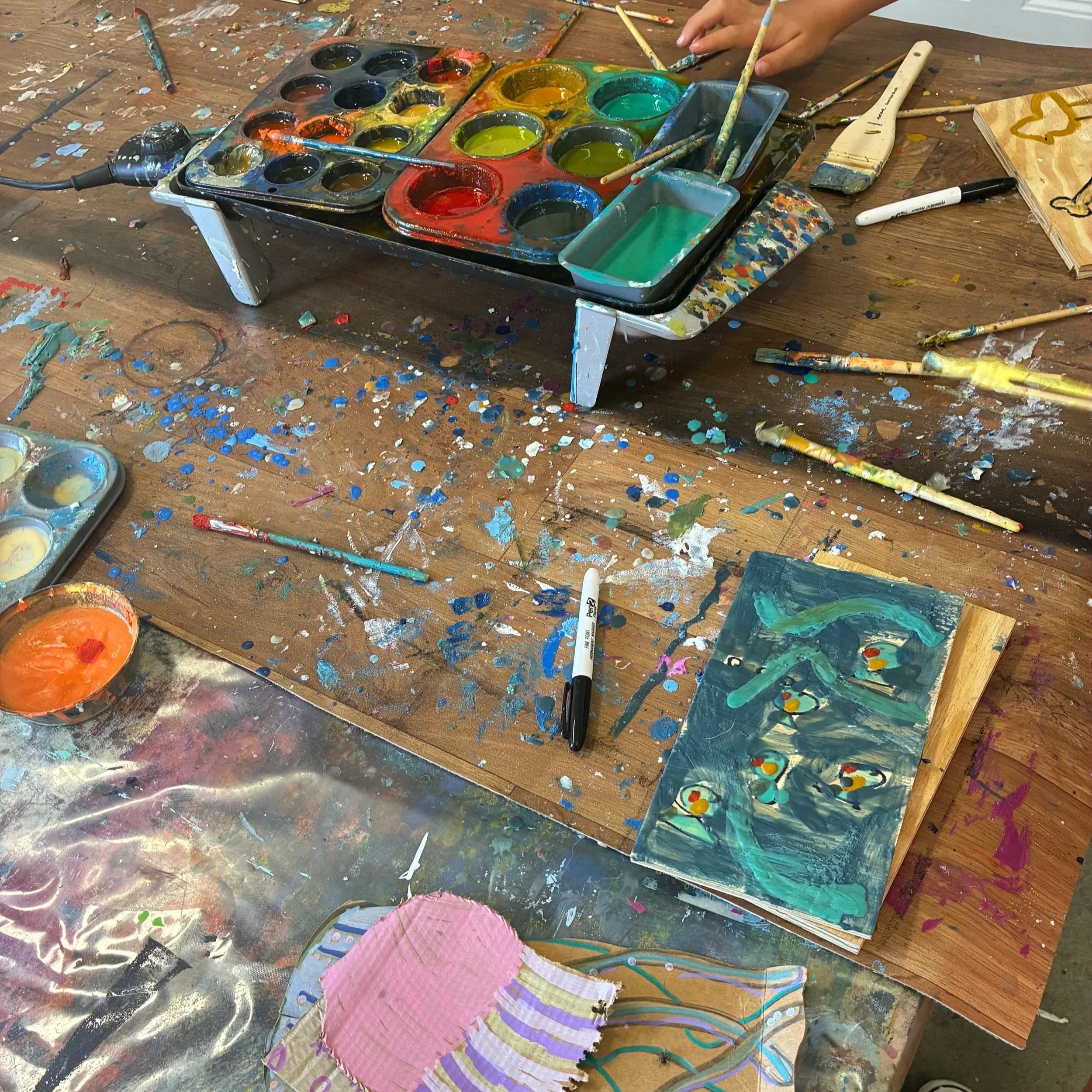 KickArts: Waxy Shell Paintings 8+