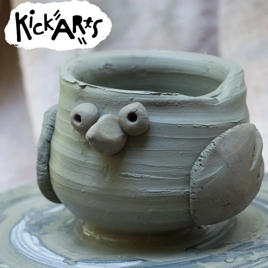 KickArts: animal face pots 5+