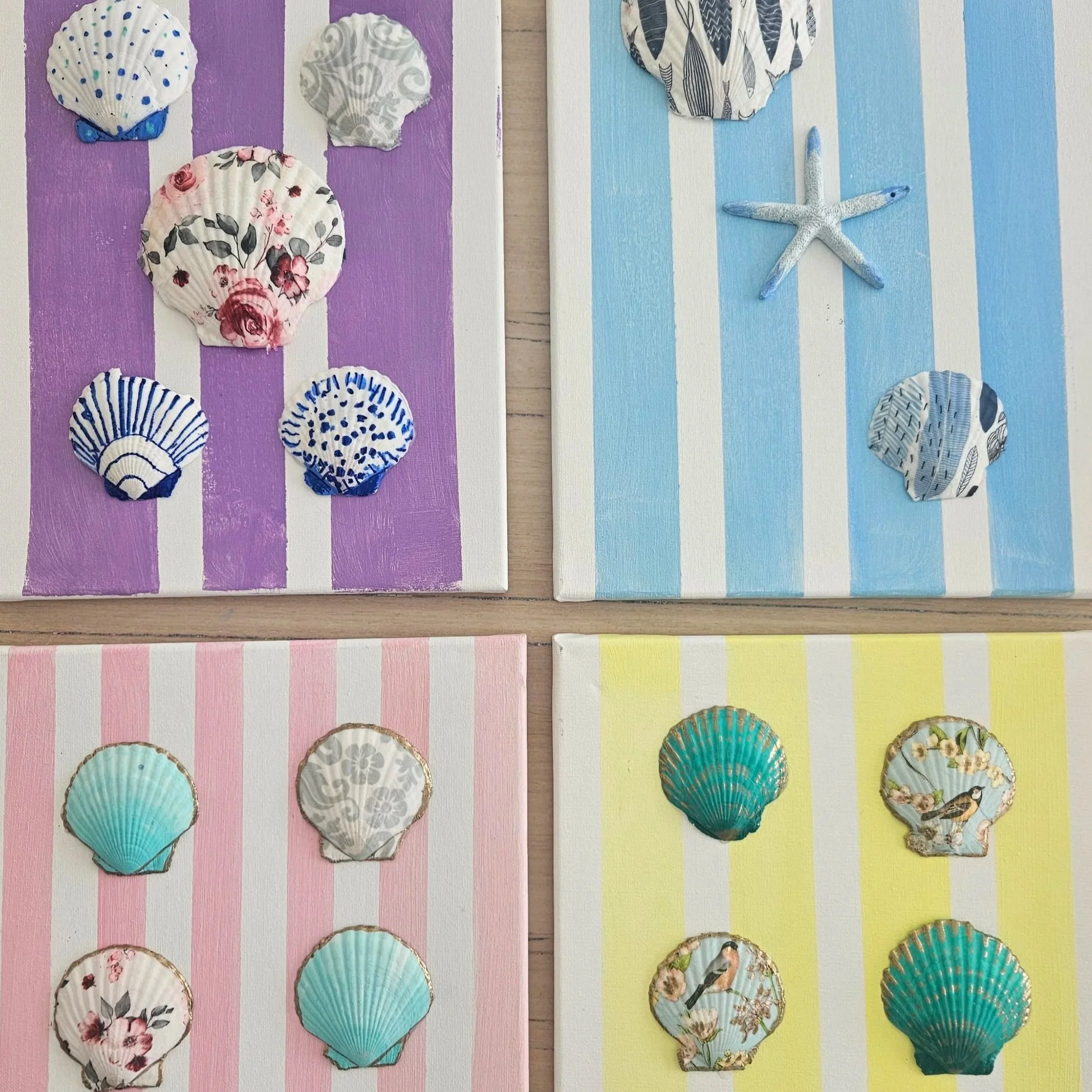 KickArts: Beachy canvas with Sparkle Sisters 5+