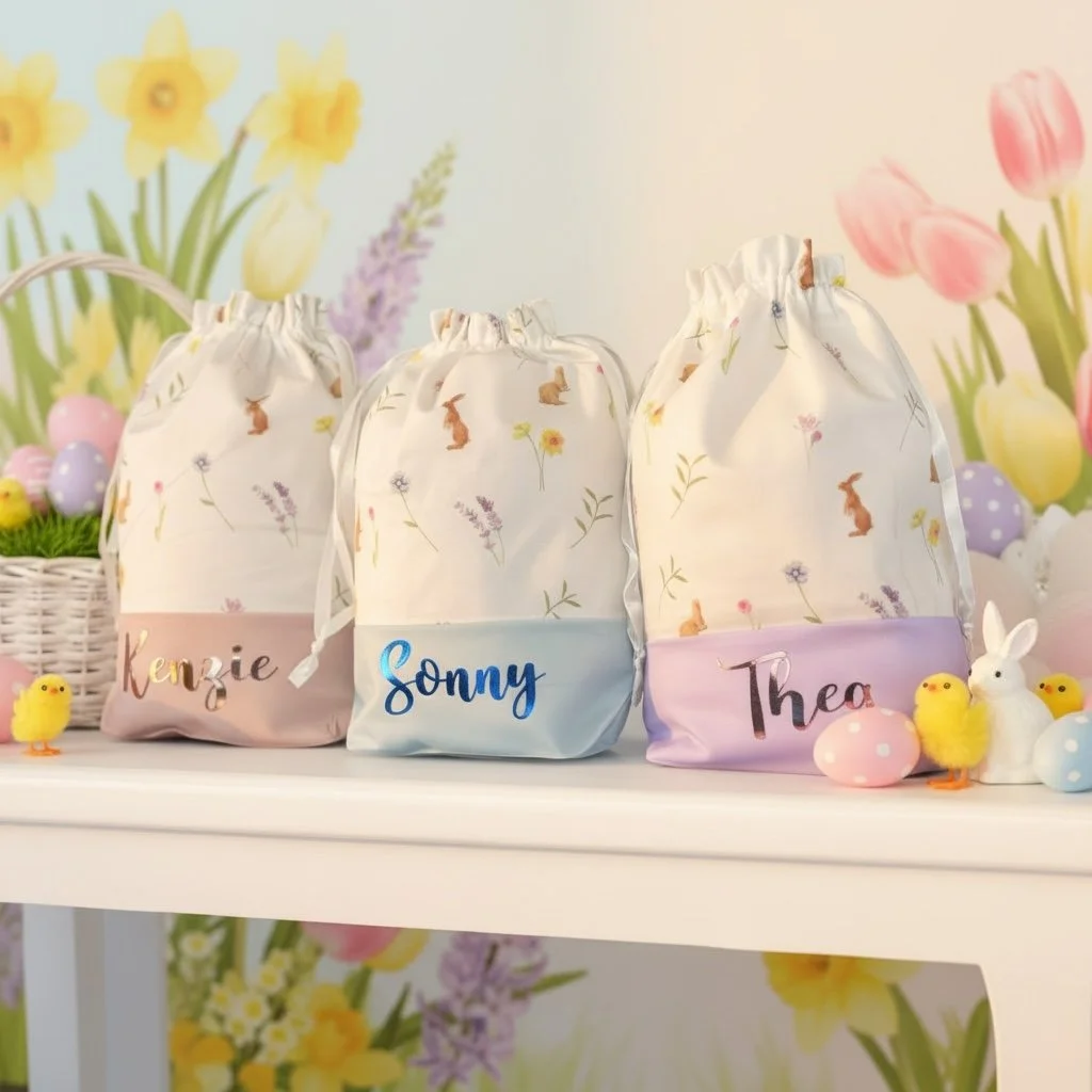 Personalised Easter Drawstring Bag