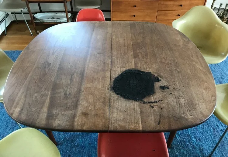 Mid Century Dining table repair
