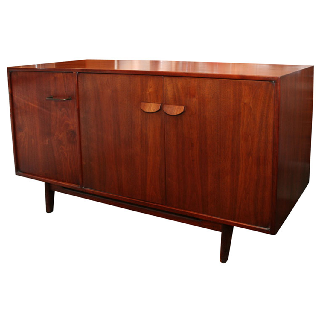 Jens Risom Walnut Credenza Restoration