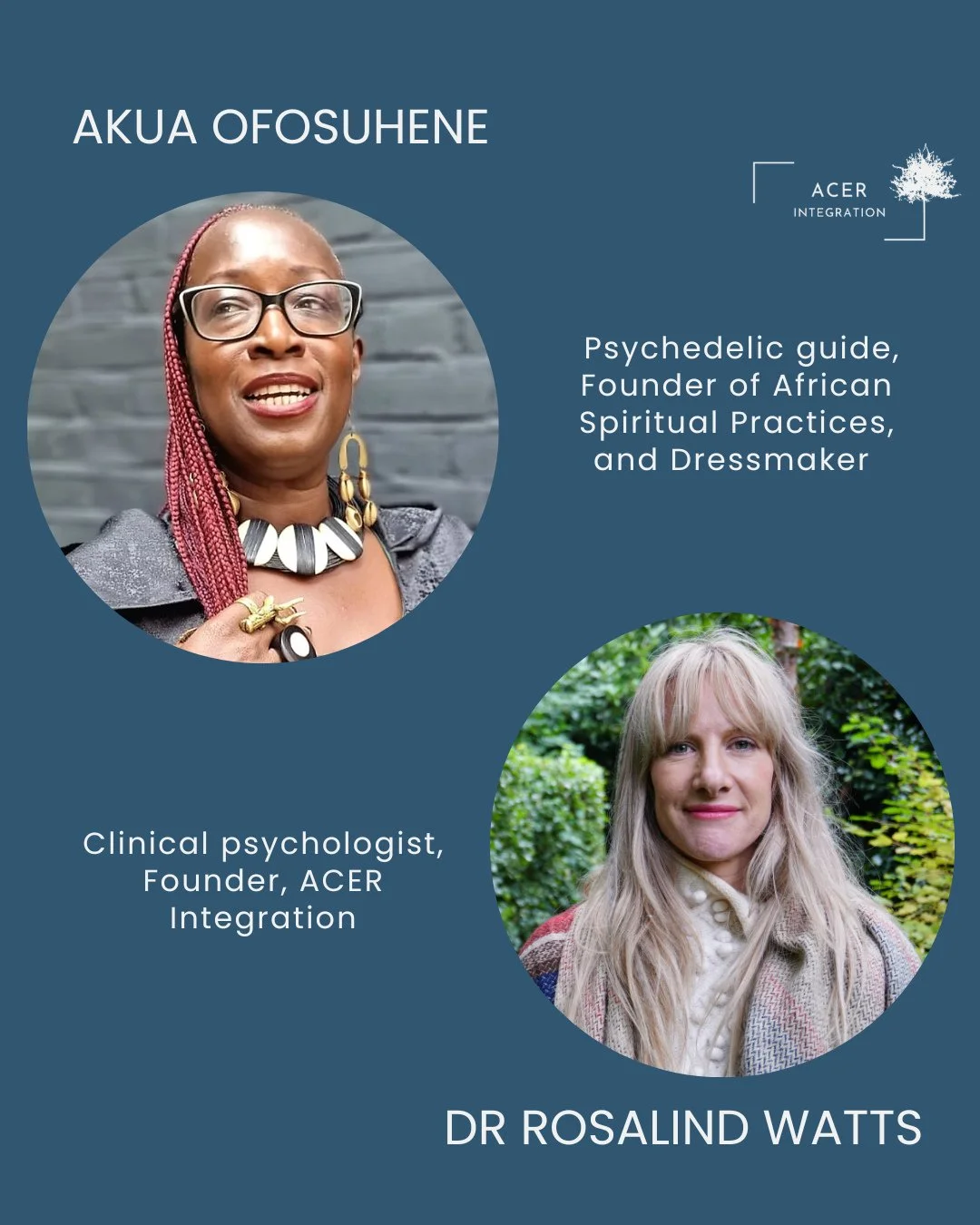 This month, @drrosalindwatts spoke with @akuaofosuhene - psych*delic guide and Founder of African Spiritual Practices. ⁠
.⁠
@drrosalindwatts says, &quot;I met Akua years ago through a mutual friend,  after listening to one of her conference presentat