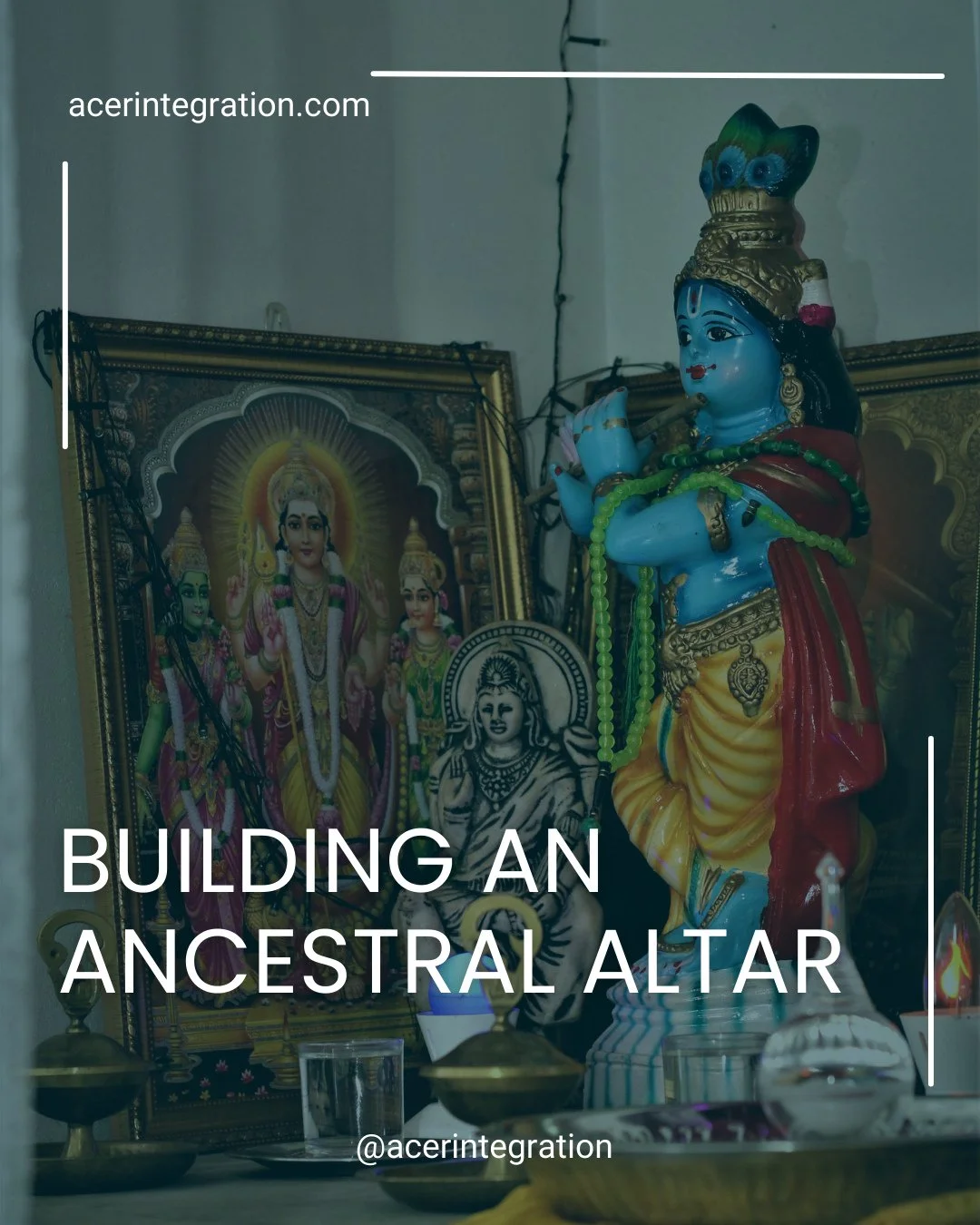 Creating an ancestral altar is a way of softening the distance between past and present. It offers a place to listen a place to remember a place to honour the lives that shaped ours.⁠
.⁠
Your altar does not need to be elaborate. A photo a stone a can