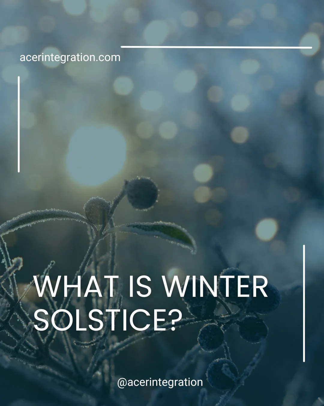 The winter solstice invites us into the deepest quiet of the year. A moment when the light returns in its smallest spark and reminds us that even in the darkest season something within us is still choosing to grow.⁠
.⁠
This is a time for slowing and 