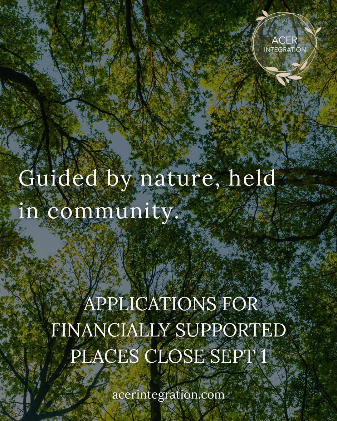 Is now your time to join @acerintegration? ⁠
.⁠
Your journey towards greater connectedness could begin here.⁠
Financially supported places are open until September 1st. ⁠
.⁠
Apply today via the link in our bio. ⁠
.⁠
#acerIntegration #FinanciallySuppo