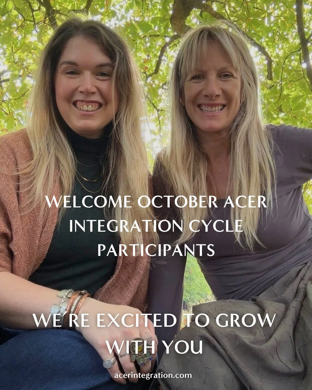 A very warm welcome to everyone joining ACER this October. We&rsquo;re so glad you&rsquo;re here.⁠
.⁠
Over the coming 13 months, you&rsquo;ll be joining a global community of people coming together to explore psychedelic integration, connection, belo