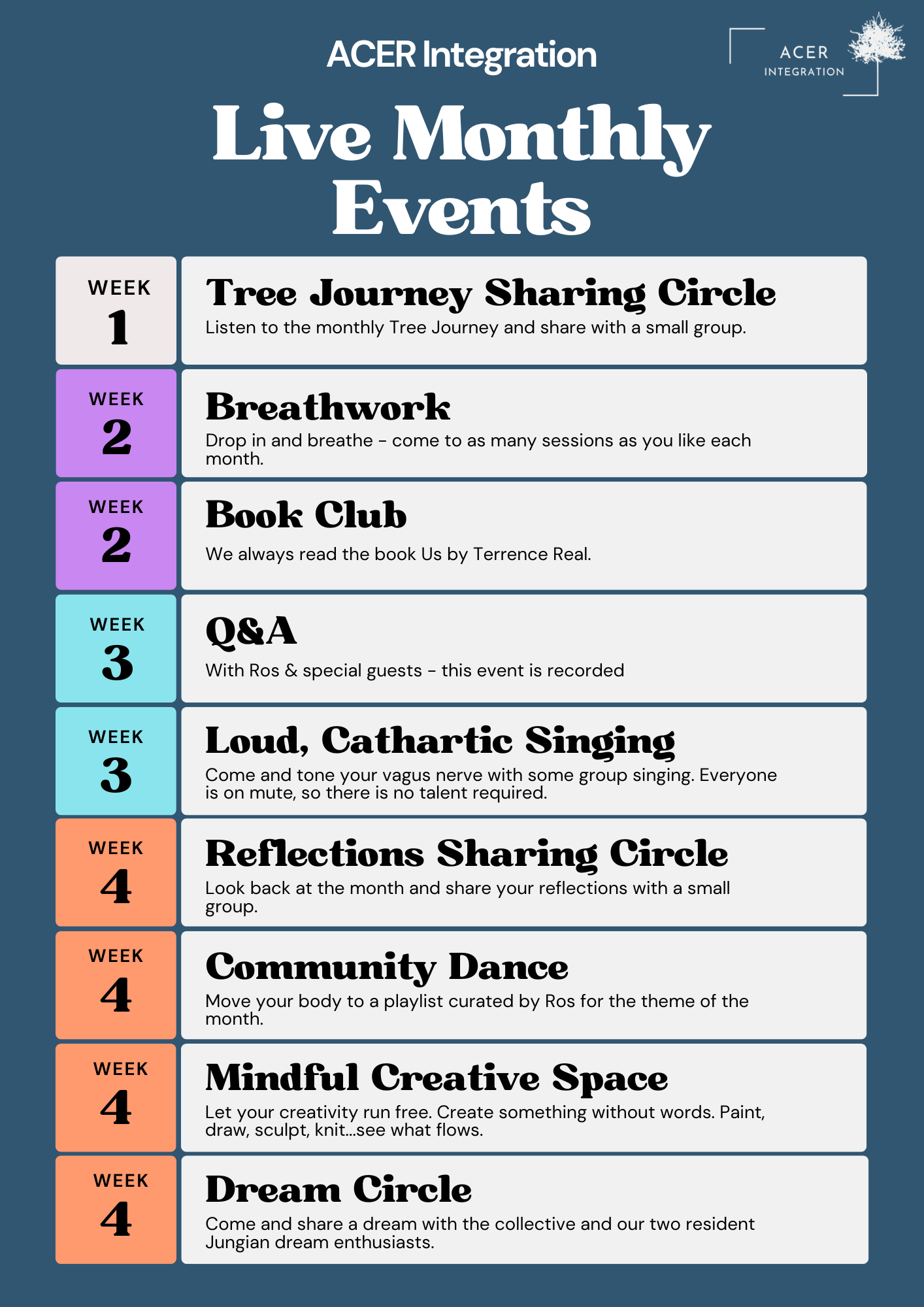 Live ACER Events