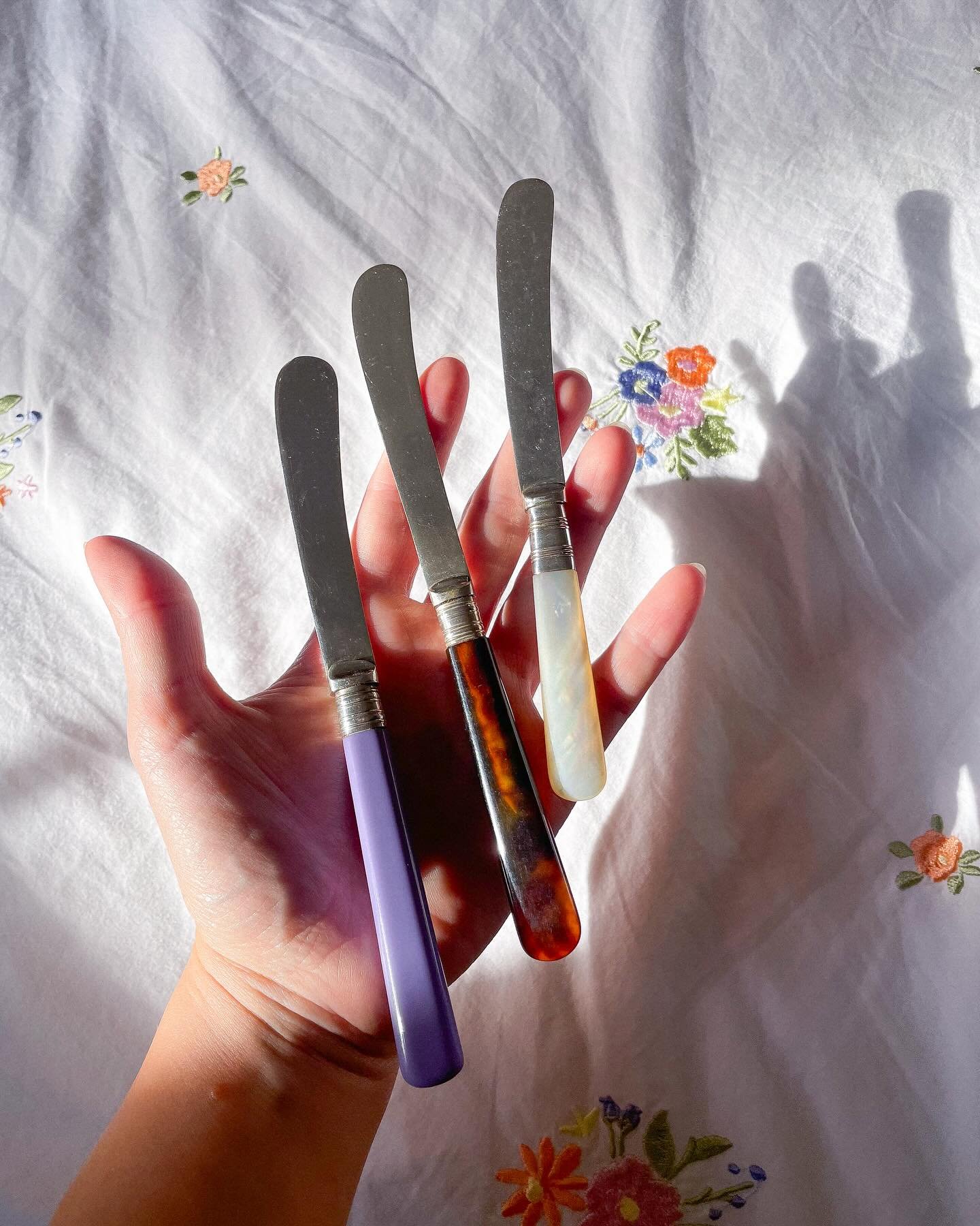 Life is butter with you in it, &amp; a little love for my tortoiseshell and lilac butter knives ✨
