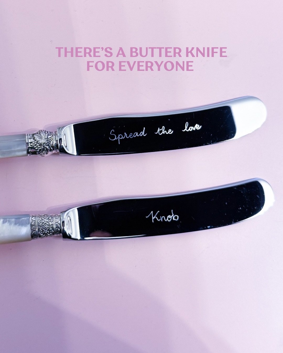 Most popular engraving at yesterday&rsquo;s market: &ldquo;Butter Together&rdquo; 🧈🫠💛

Last day to order is Wednesday 17th December to receive your personalised vintage cutlery in time for Christmas 🥄✍️