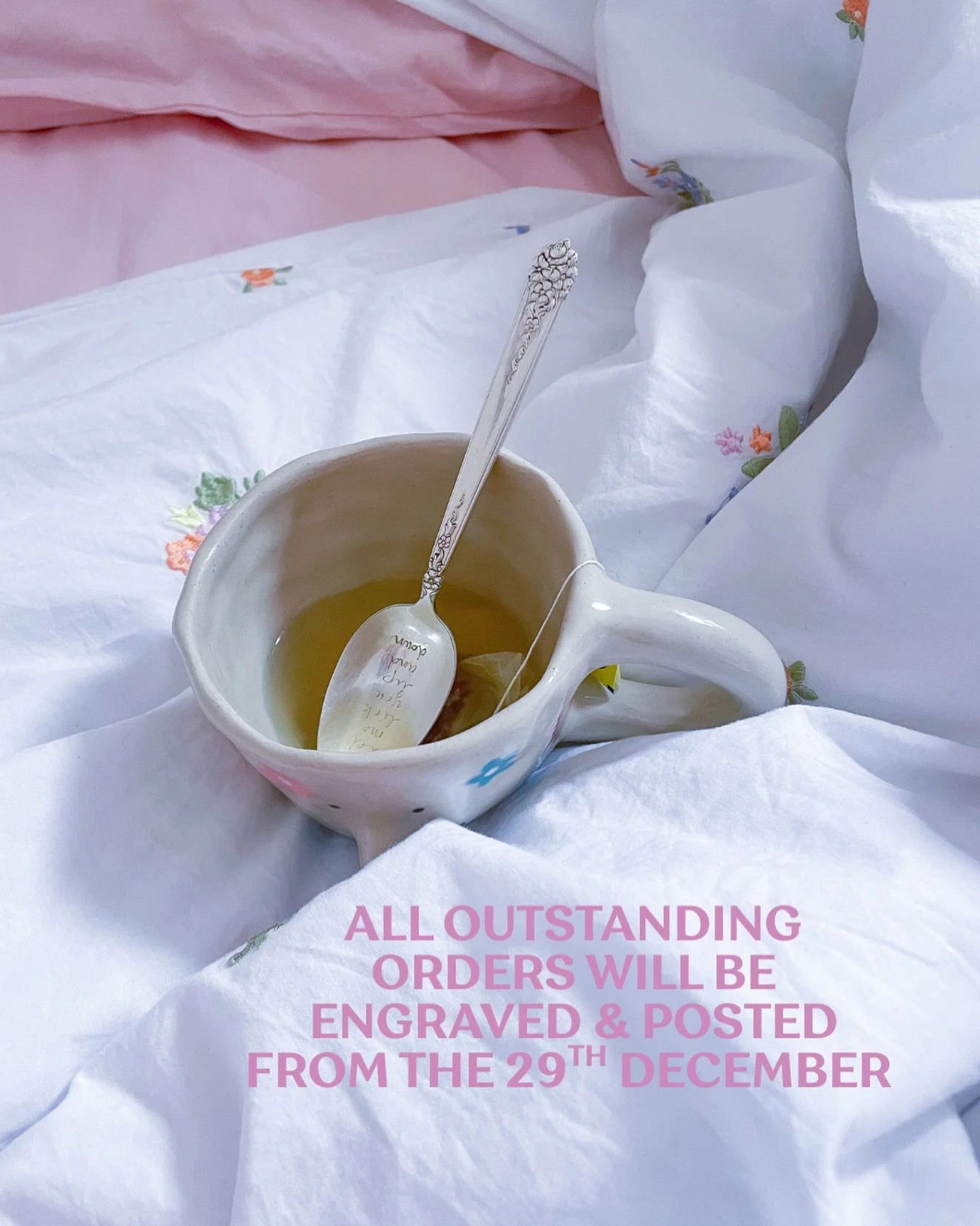 A little reminder that I am currently in France eating baguettes &amp; spending time with my family so all your outstanding orders will be engraved and shipped next week. I&rsquo;m also on a social media break (this post has been scheduled) so I&rsqu