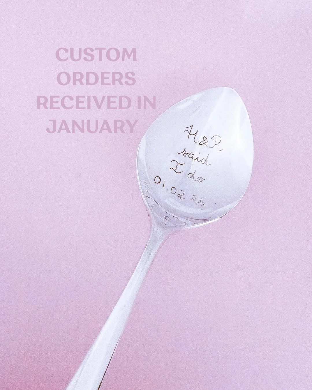 The cutest orders personalised during this never ending month 💛✍️✨ all engraved with the words of your choice!