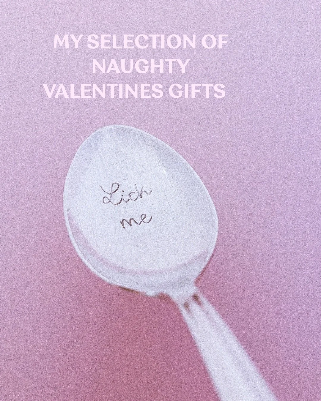 Cute vintage spoons, but definitely not innocent 💝
For lovers who like their gift both personal and innapropriate 👀

All orders are engraved to order with the words of your choice on vintage spoons - you have until Wednesday to order to receive you