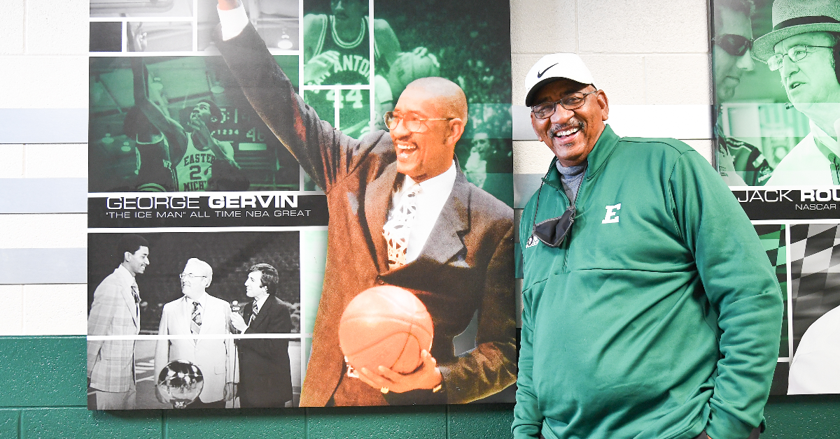 George Gervin statue unveiled at Eastern Michigan University
