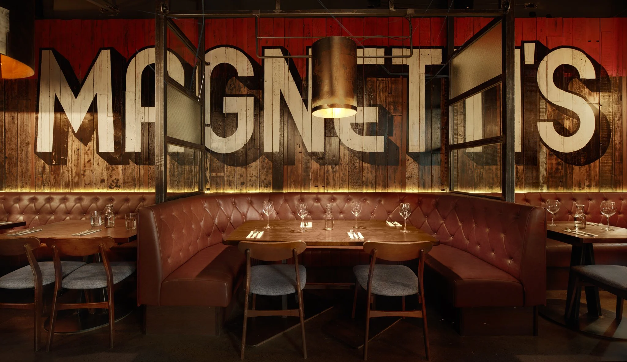 Dining Booths in Magnetti's in Salthill, Co. Galway