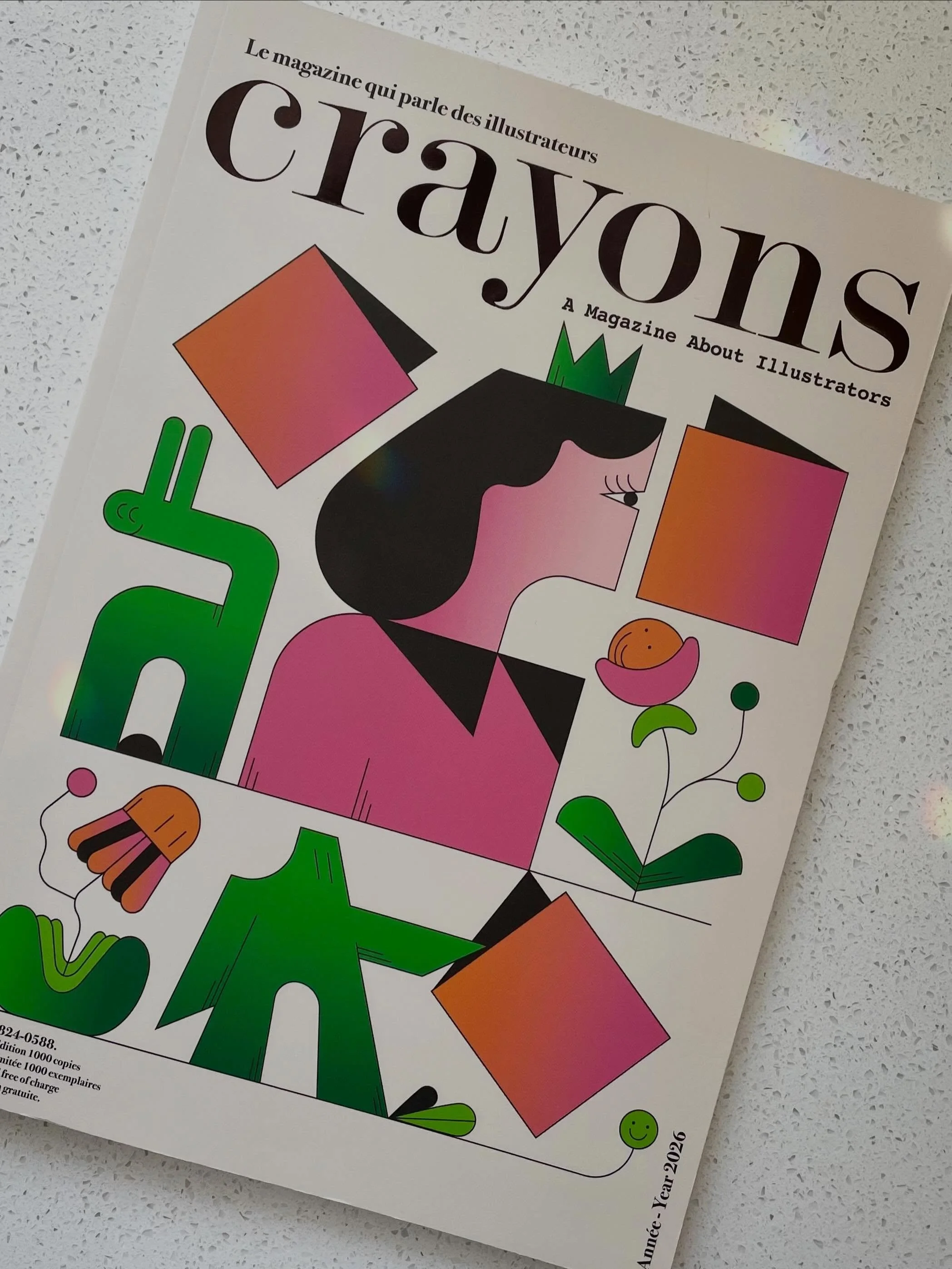 It was so nice to see my illustration on the cover of Crayons Magazine at @bolognachildrensbookfair 🥰 Thank you for having me @daniela_bonerba 🙌🏻