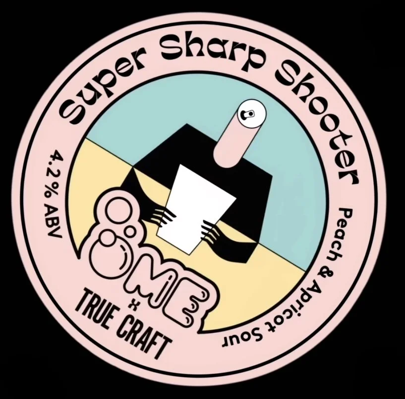 Collaboration with True Craft pub on posters, beer labels and shutter design.  