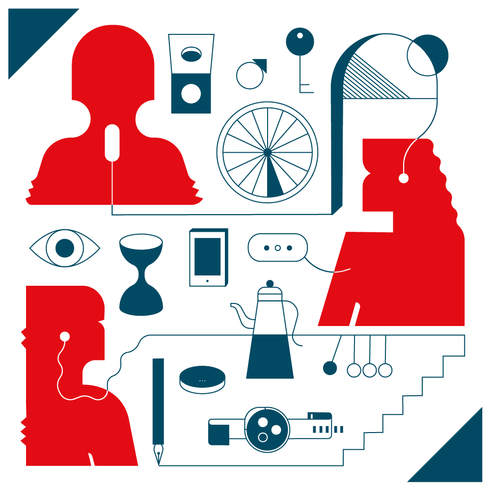 Series of illustrations for Wallpaper magazine and podcast series. Found: Objects With Meaning in collaboration with Vodafone. Art Director: Daniel McGhee