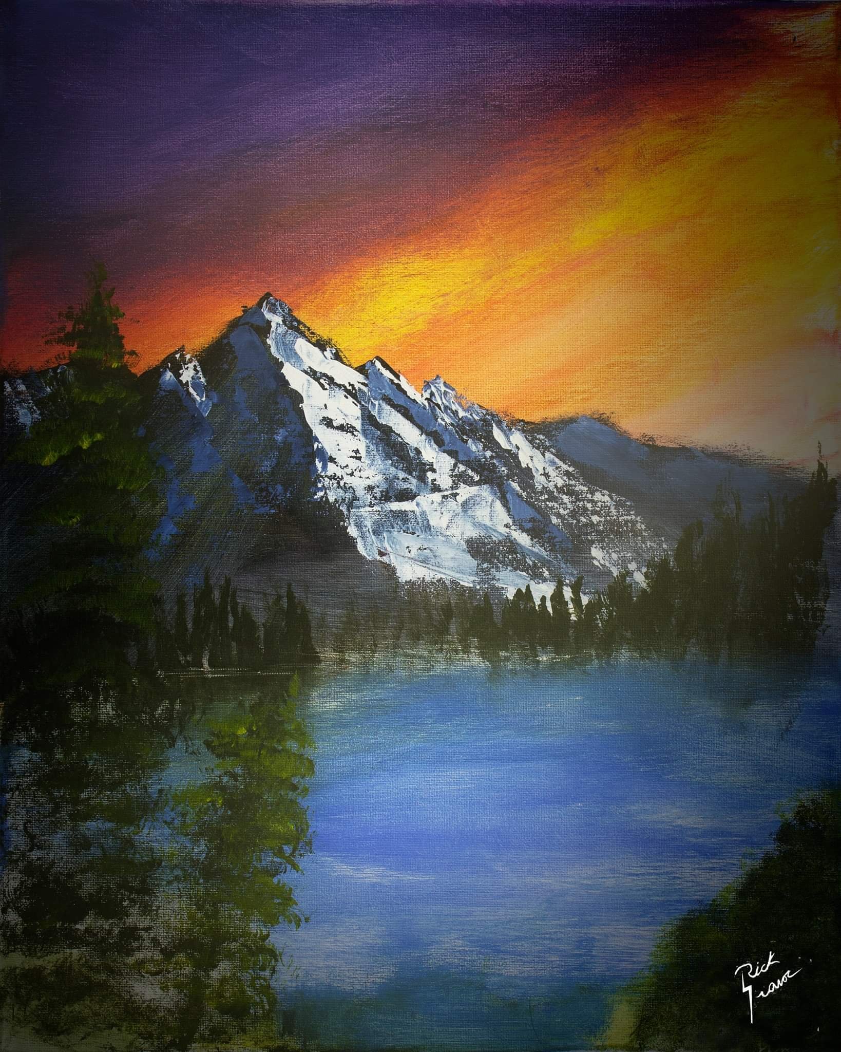 Sunset Mountain
16" x 20" - $400