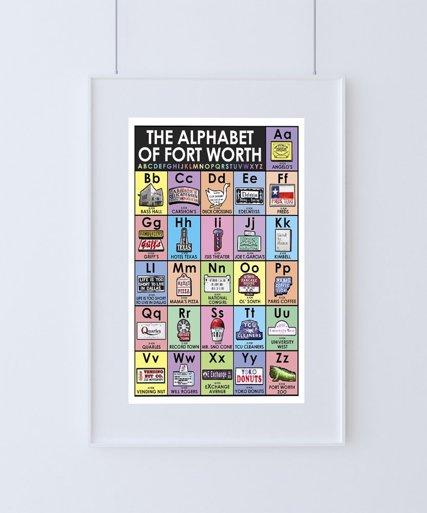 Fort Worth Alphabet Print