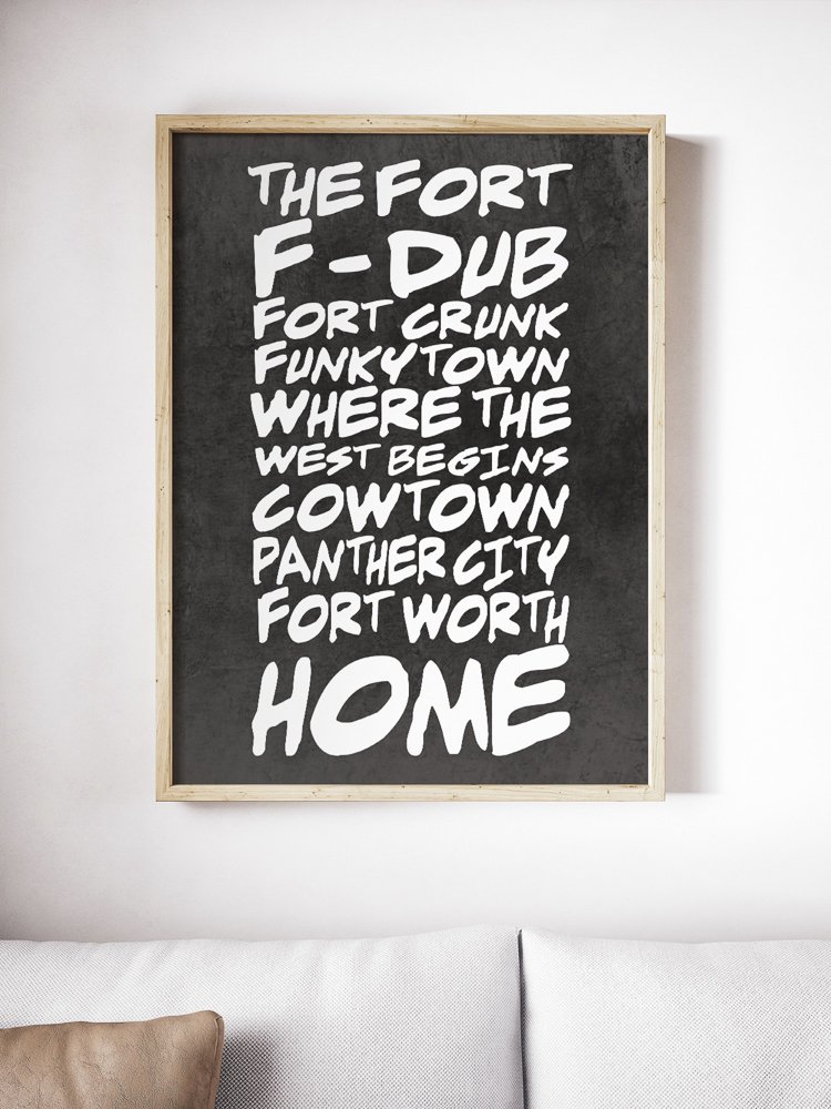 white empty poster on the wall