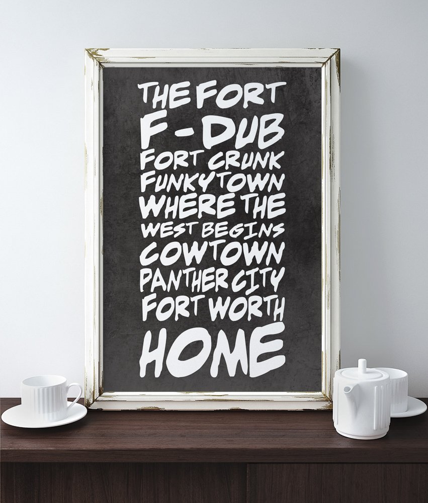 Fort Worth Texas Nicknames Art Print