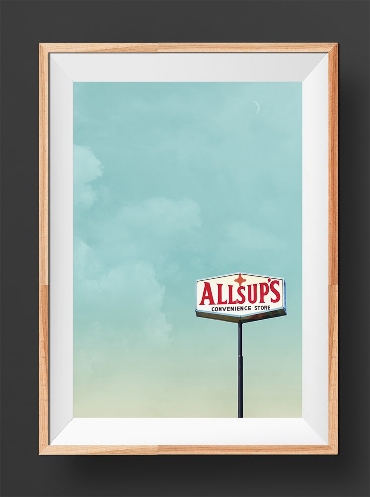 Allsups Texas New Mexico Art Print