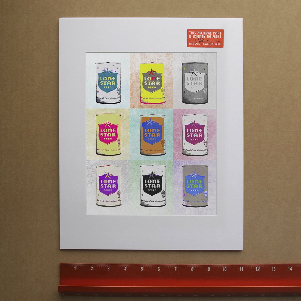 Lone Star Beer - Andy Warhol Inspired Art Print