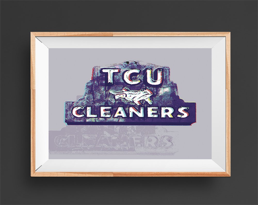 TCU Cleaners Art Print