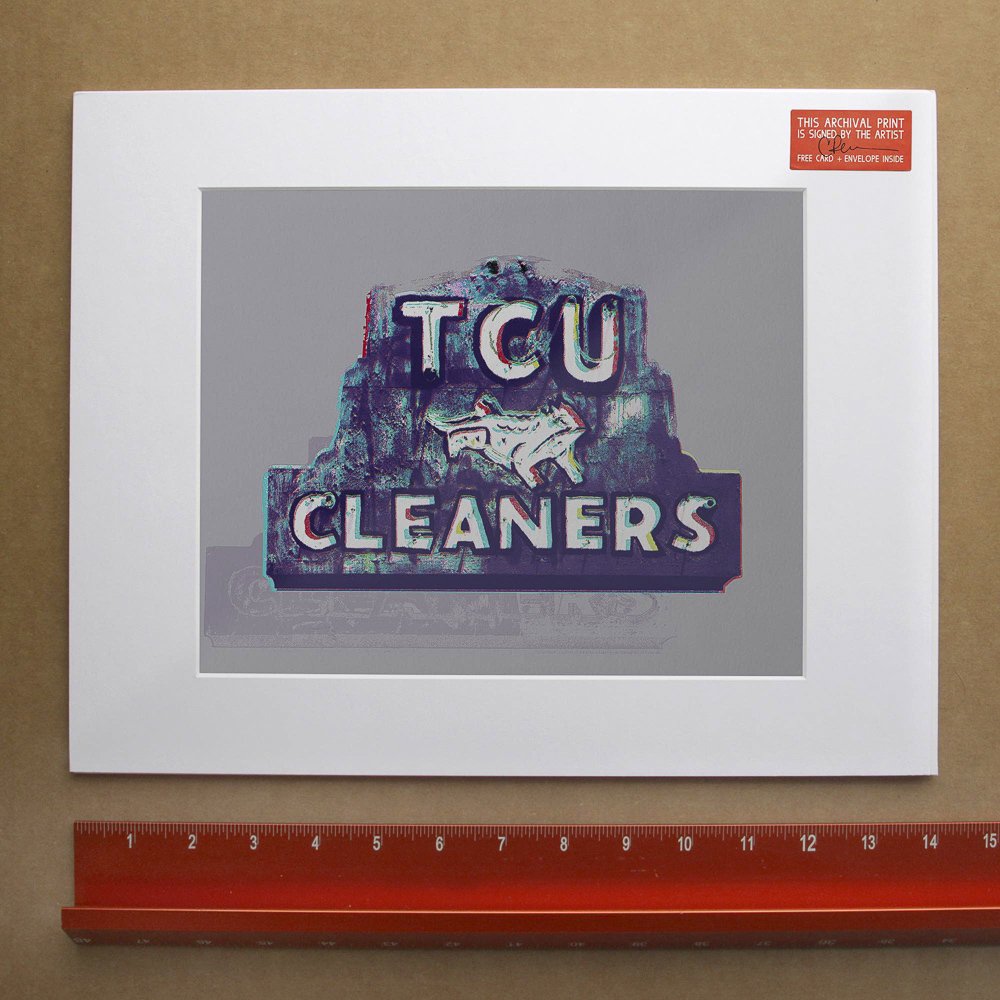TCU Cleaners Art Print