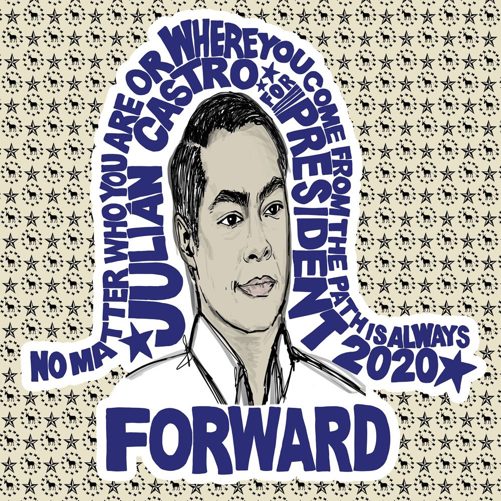 Julian Castro Quote Art Print