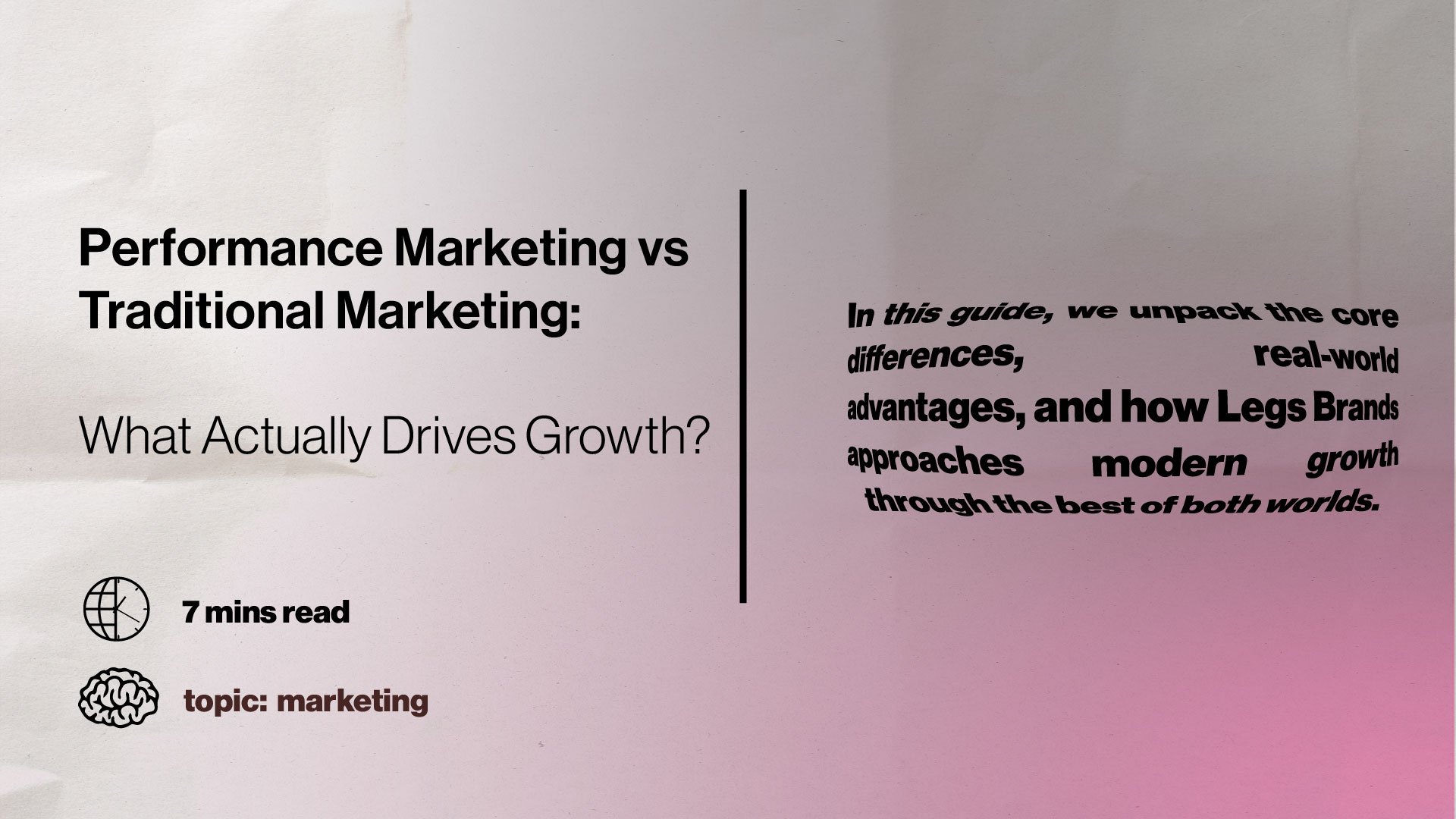 Performance Marketing vs Traditional Marketing: What Actually Drives Growth?