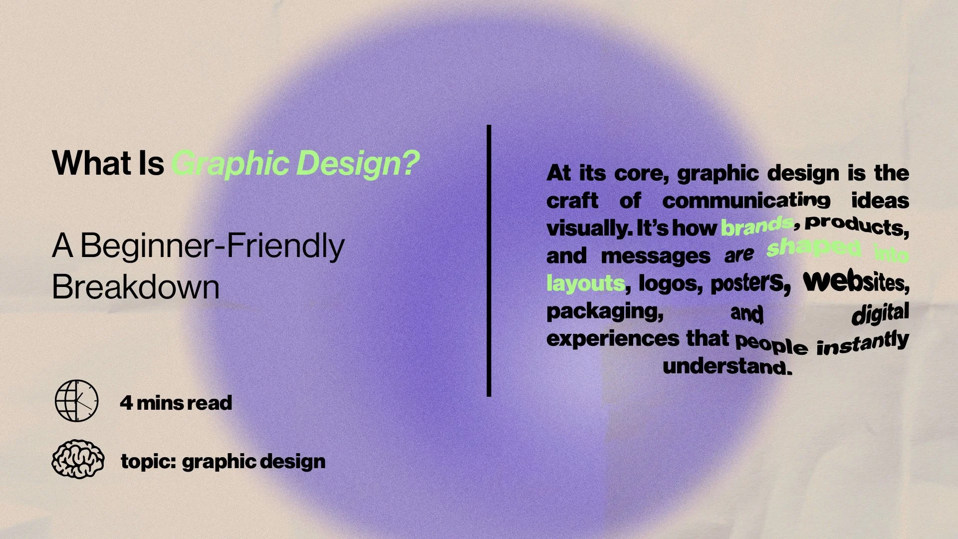 What Is Graphic Design? A Beginner-Friendly Breakdown