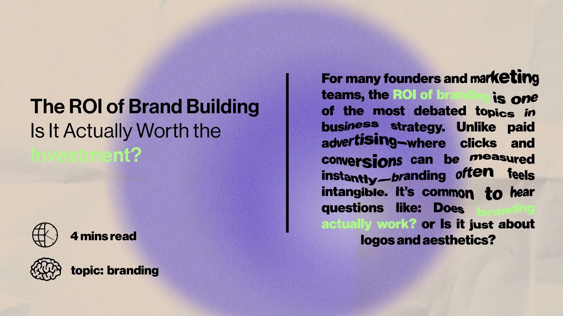 The ROI of Brand Building: Is It Actually Worth the Investment?